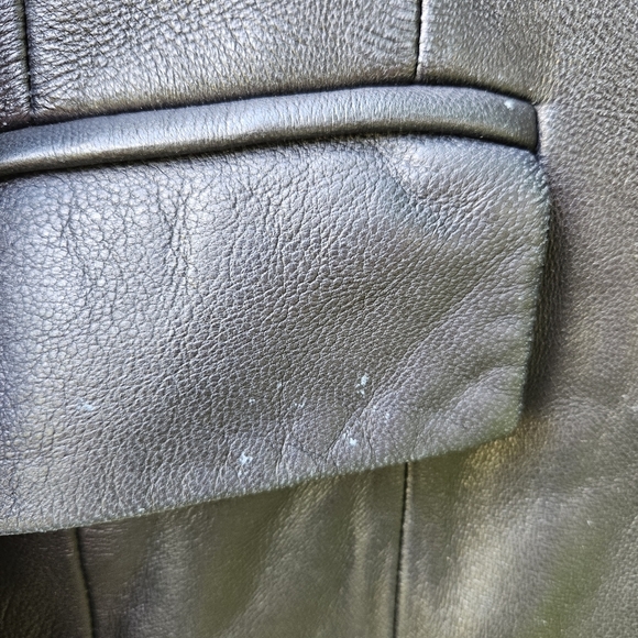 Preston & York black lamb leather single breasted jacket size large - Picture 9 of 11